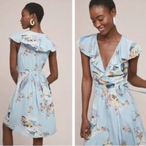 Maeve by Anthropology Rosalie Faux Wrap Dress